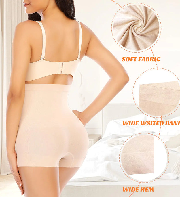 Womens Seamless Shaping Boyshorts Panties Tummy Control Underwear Slimming Shapewear Shorts #A3 High Control Mixed(2 Pack) Large