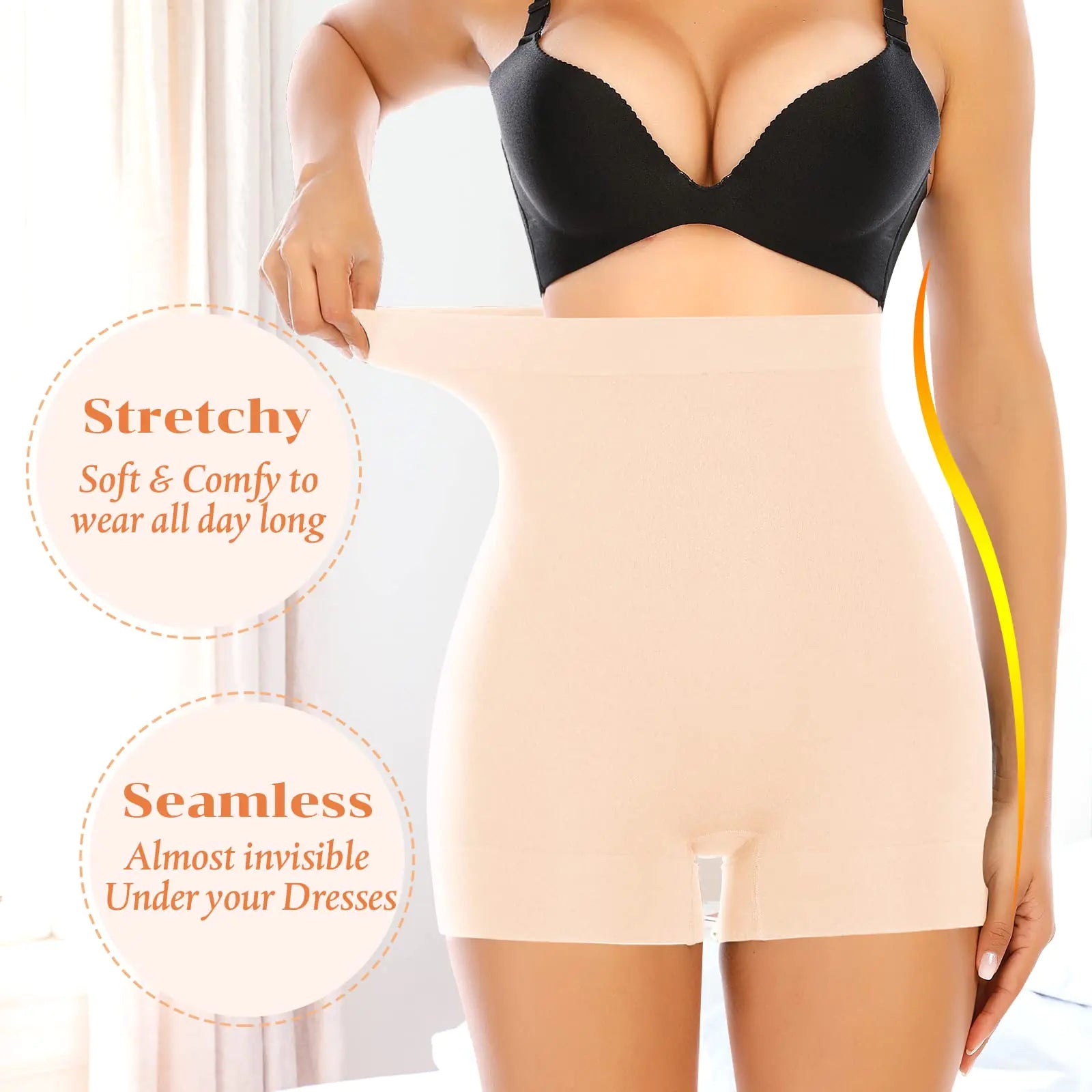 Womens Seamless Shaping Boyshorts Panties Tummy Control Underwear Slimming Shapewear Shorts #A3 High Control Mixed(2 Pack) Large