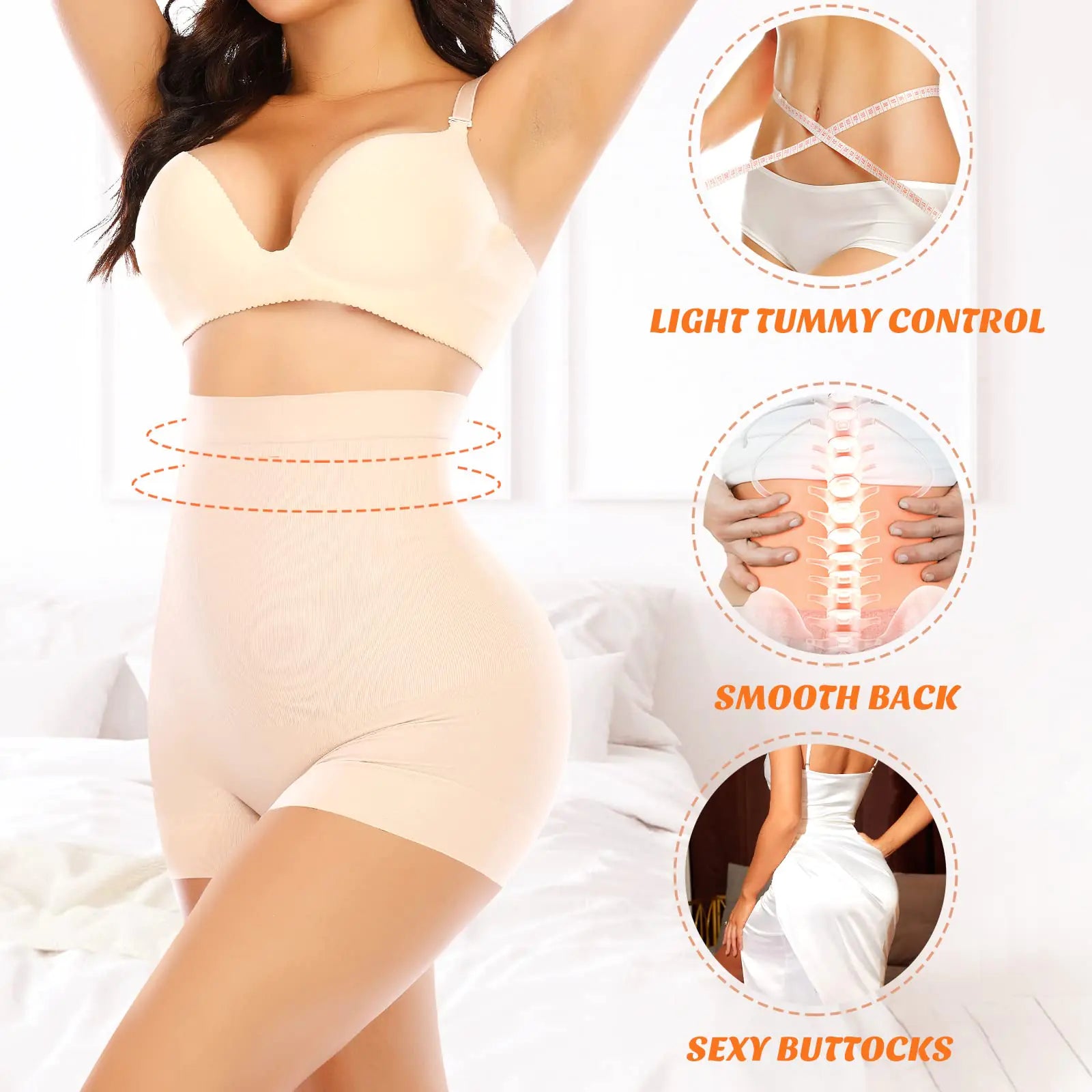 Womens Seamless Shaping Boyshorts Panties Tummy Control Underwear Slimming Shapewear Shorts #A3 High Control Mixed(2 Pack) Large