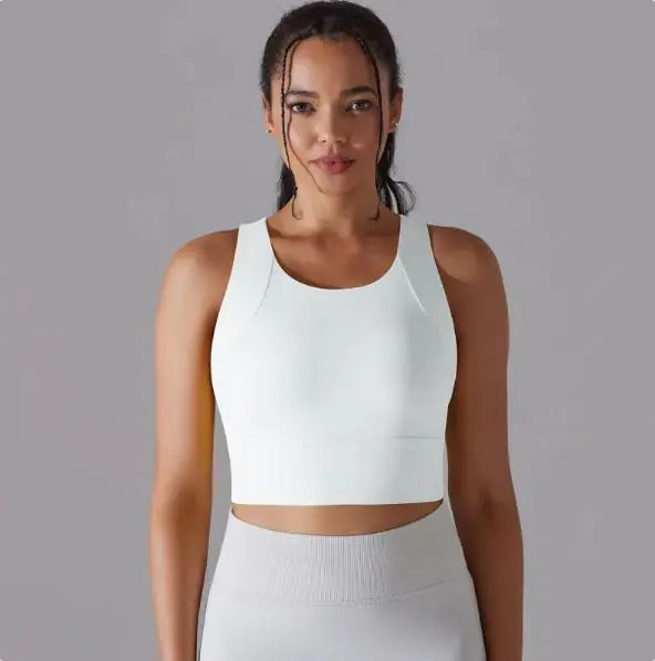 Fixed Cup Integrated Women Sports Vest Cohesion Curve